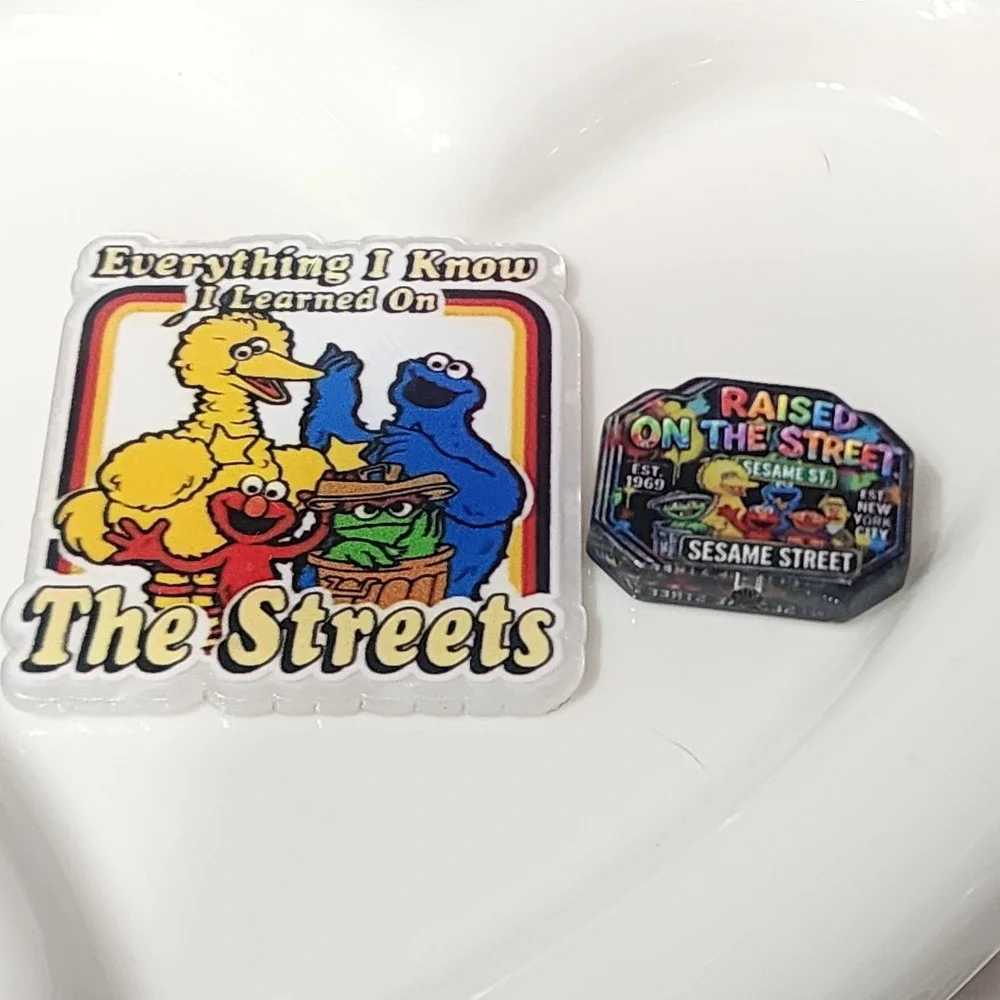 The Streets Flatback Focal Bead Badge Keychain Jewelry Making Crafts Flats